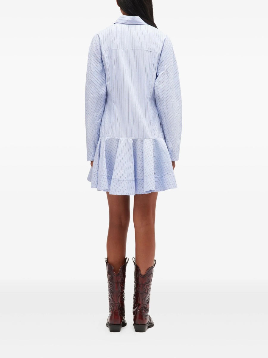 Rochie de zi Ganni albastra - Img 3