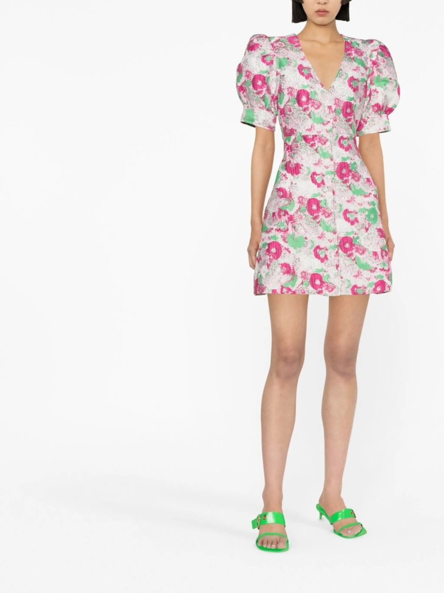 Rochie de zi Ganni roz - Img 4