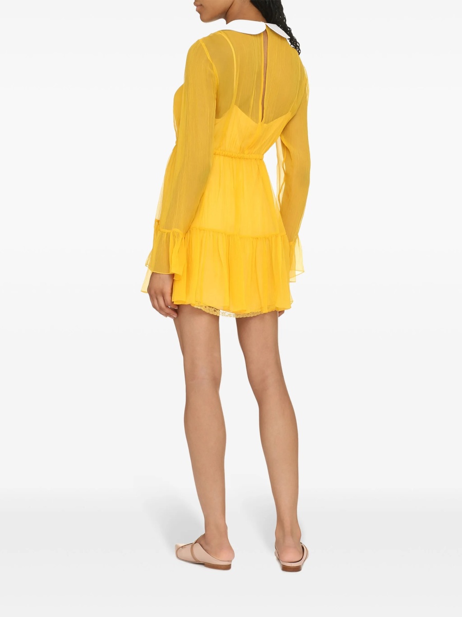 Rochie de zi Gucci galbena - Img 3