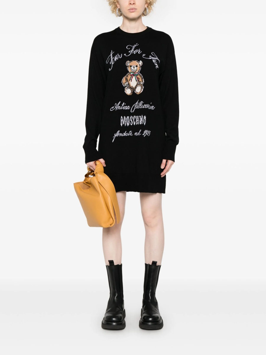 Rochie de zi Moschino neagra - Img 2