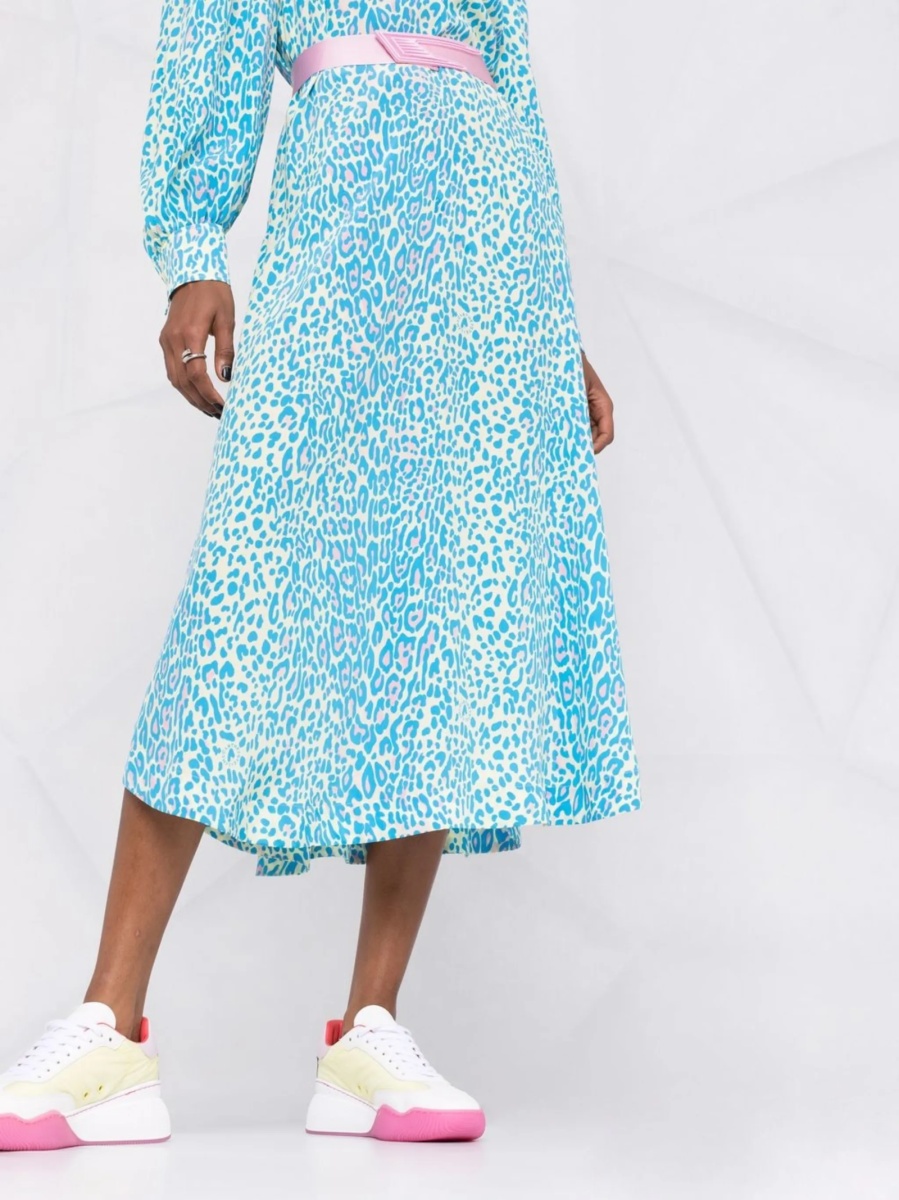 Rochie de zi Stella McCartney albastra - Img 5