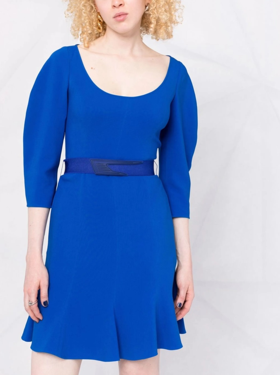 Rochie de zi Stella McCartney albastra - Img 5