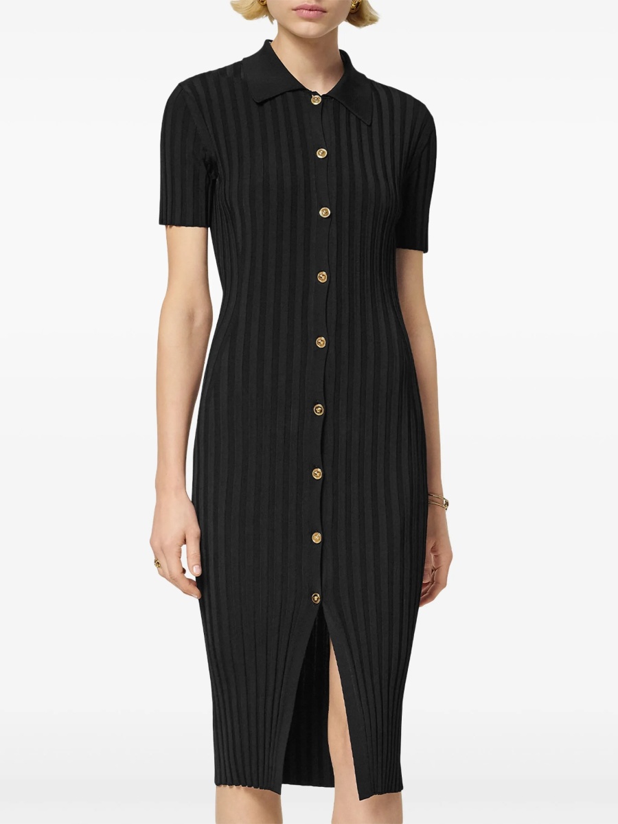 Rochie de zi Versace neagra - Img 3