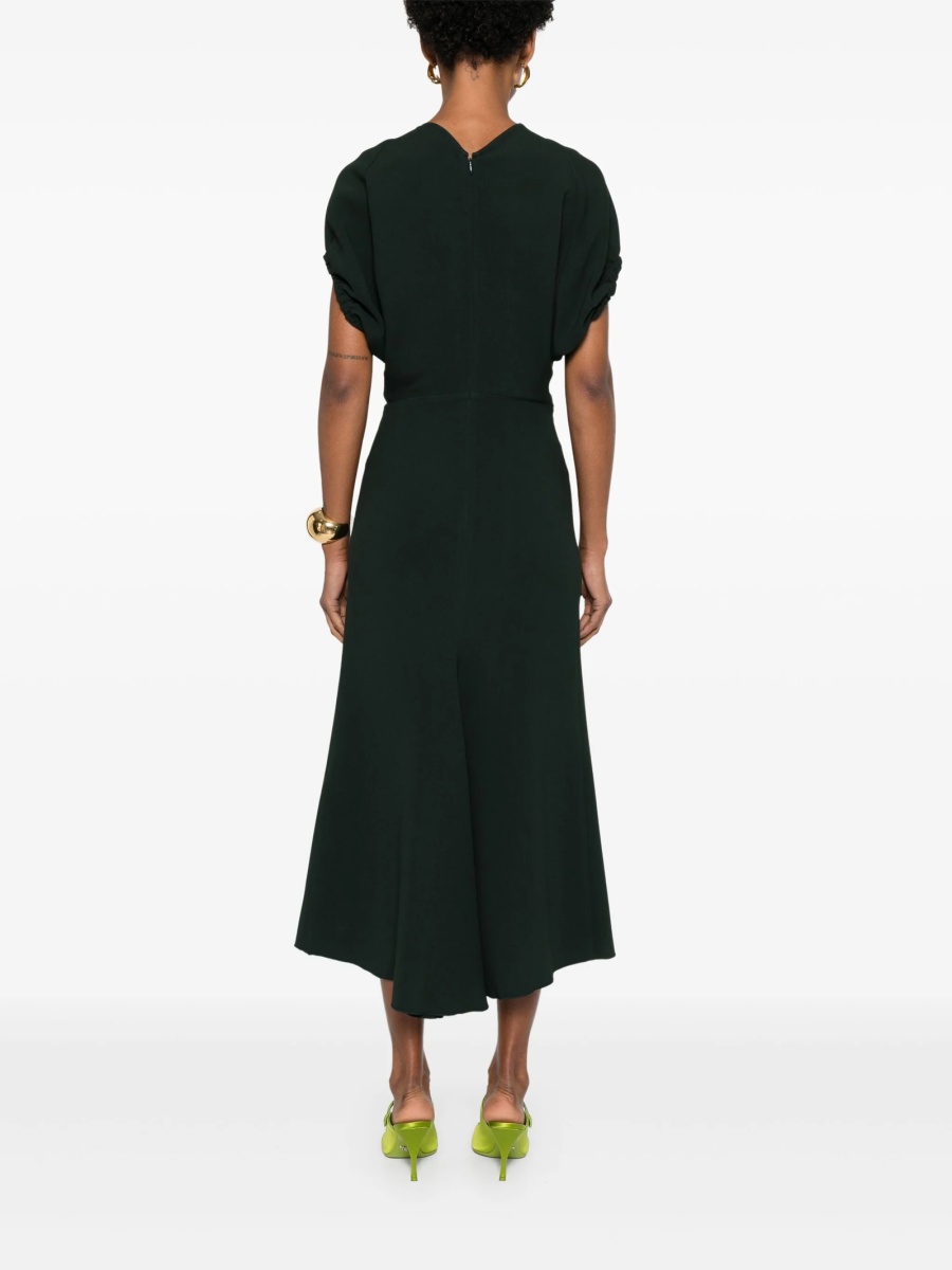Rochie de zi Victoria Beckham verde - Img 4