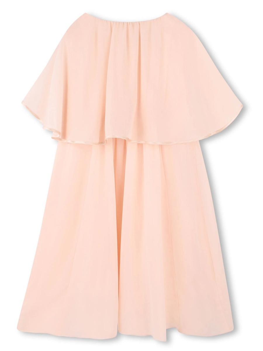 Rochie eleganta Chloe roz din matase - Img 2