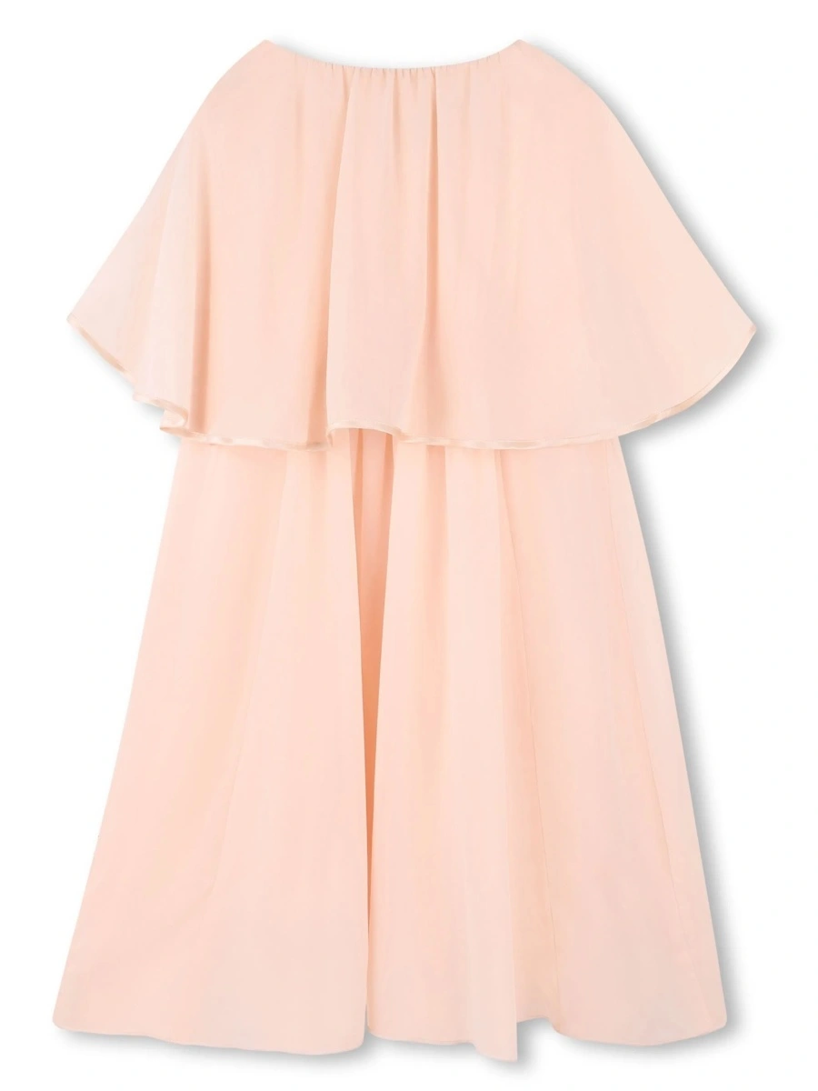 Rochie eleganta Chloe roz din matase - Img 2