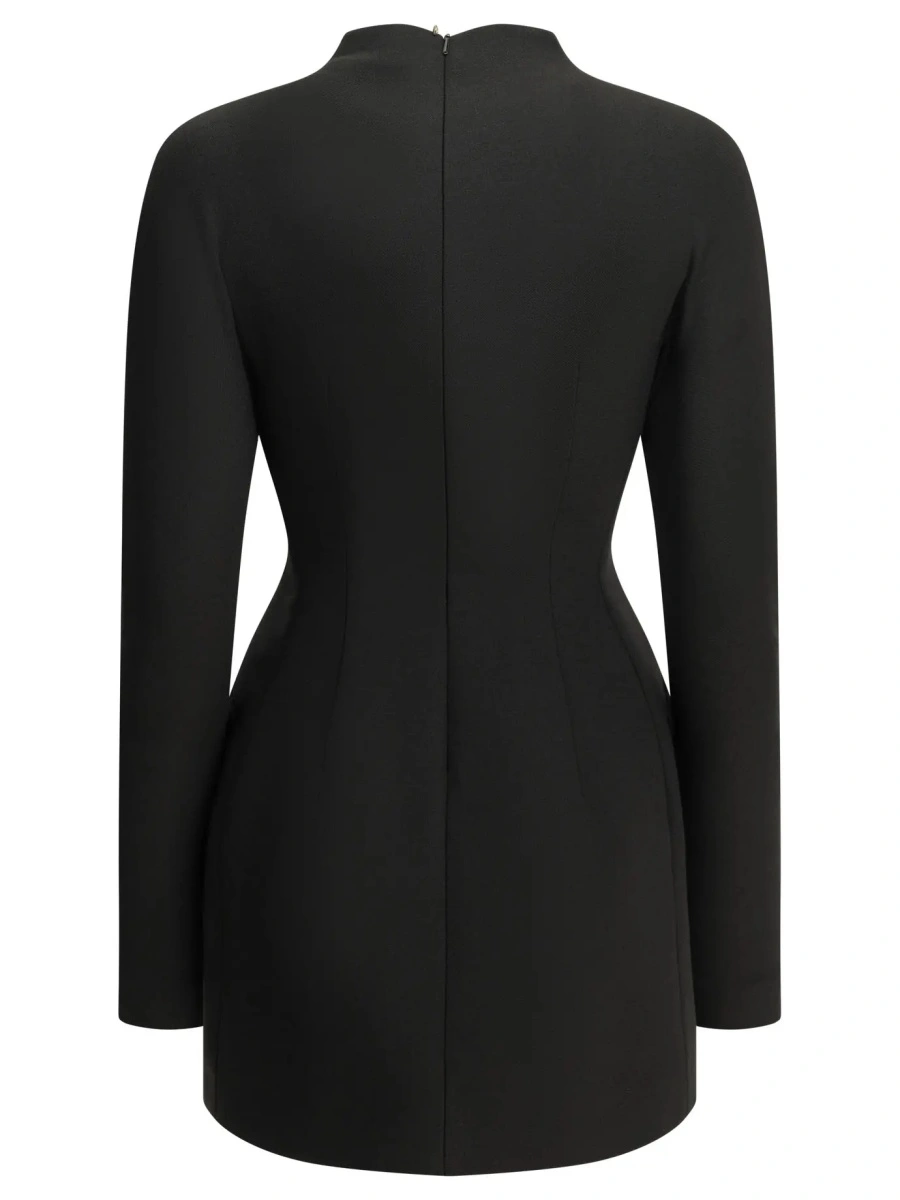 Rochie eleganta Max Mara neagra din lana - Img 2