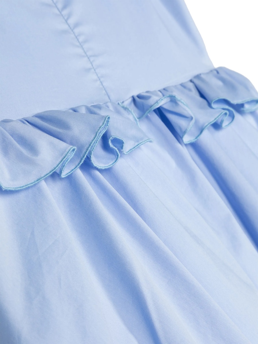 Rochie eleganta SIMONETTA albastra din elastan si poliamida - Img 3