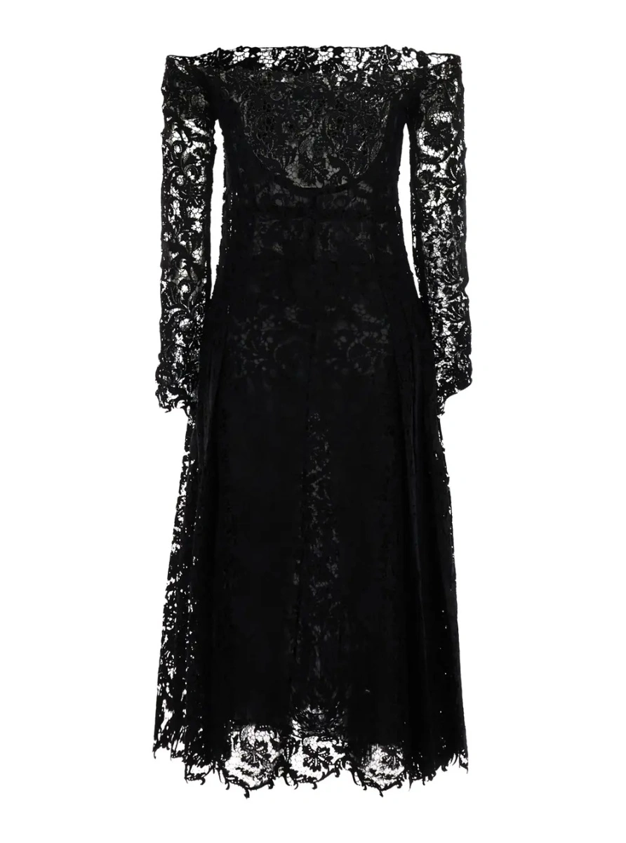 Rochie Fendi neagra din dantela - Img 2