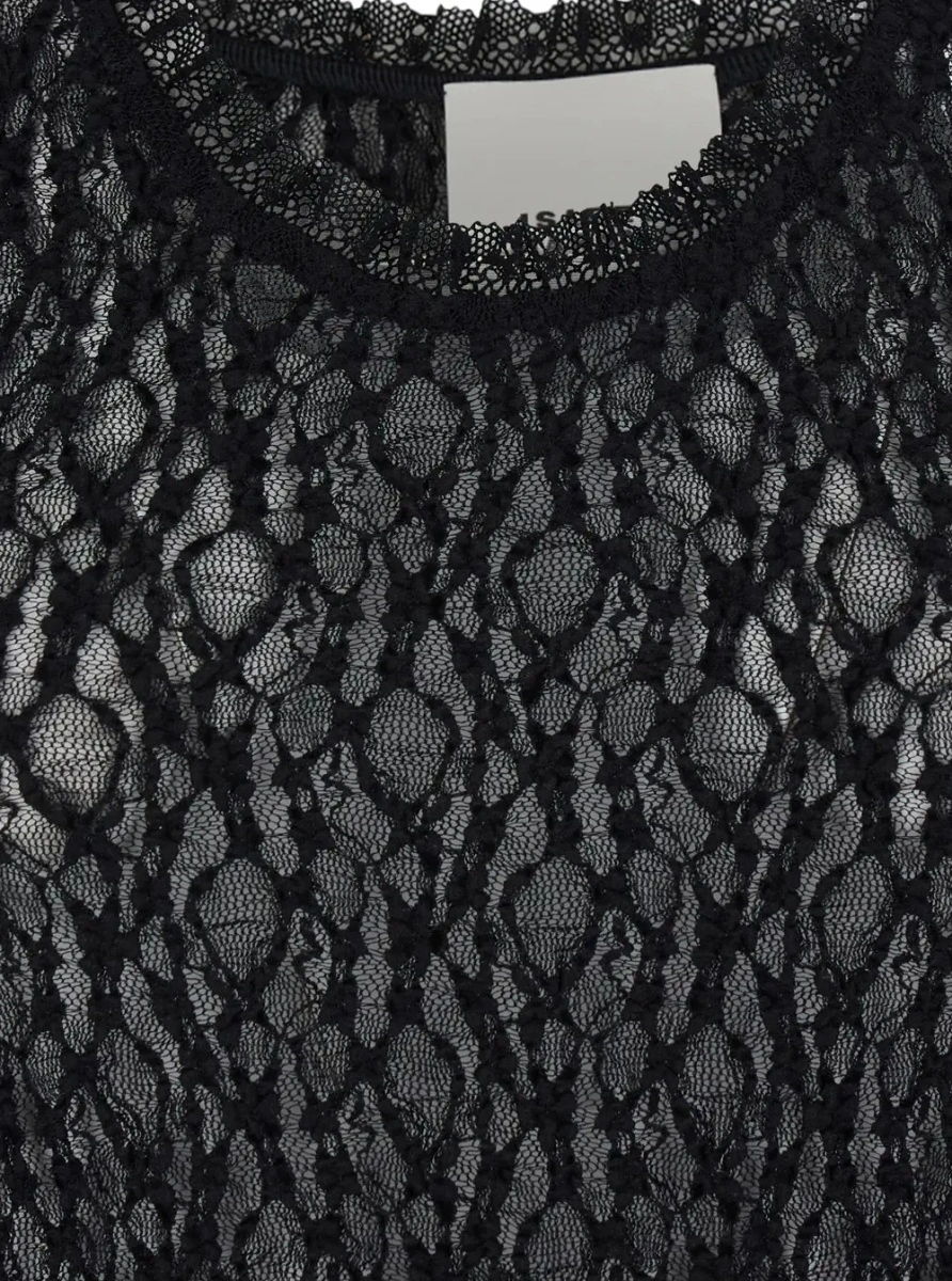Rochie lunga Isabel Marant neagra din bumbac - Img 3
