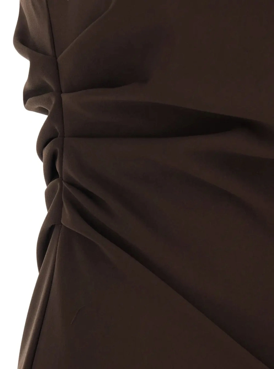 Rochie lunga P.A.R.O.S.H. maro din cady - Img 3