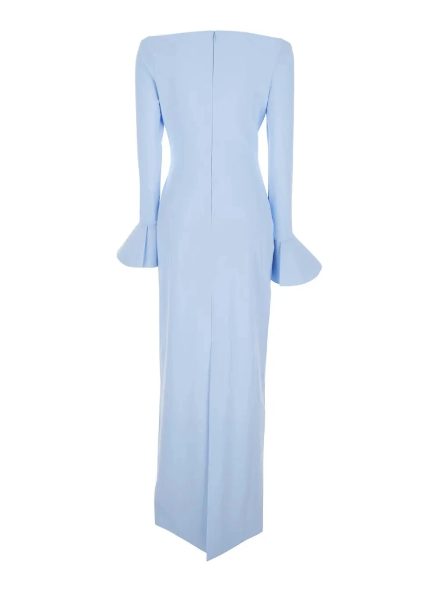 Rochie lunga SOLACE LONDON albastra 'Anica' - Img 2