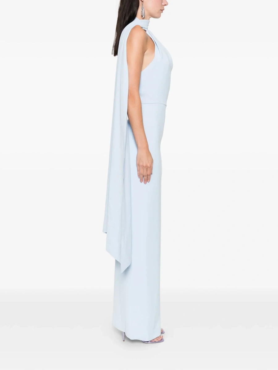 Rochie lunga SOLACE LONDON albastra 'Demi' - Img 5