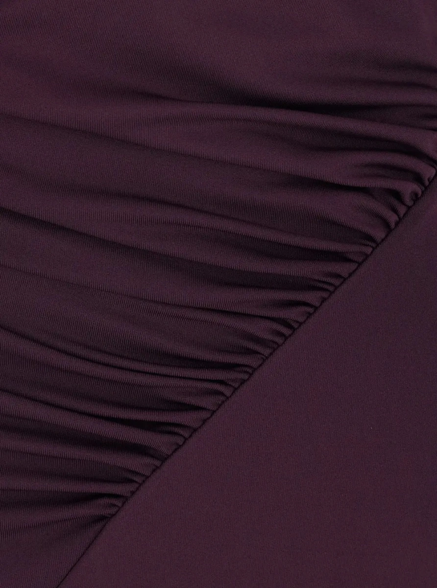 Rochie lunga Victoria Beckham mov - Img 3