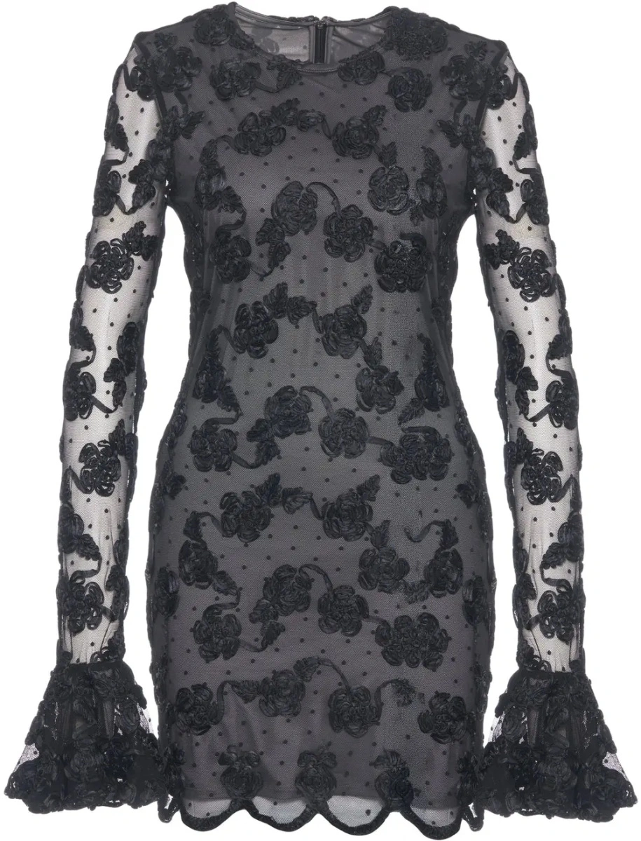 Rochie scurta ROTATE Birger Christensen neagra - Img 2