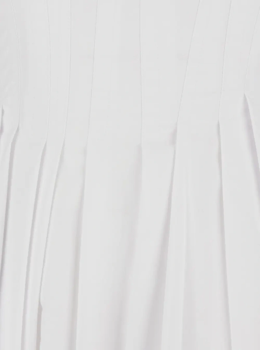 Rochie SPORTMAX alba din bumbac - Img 3