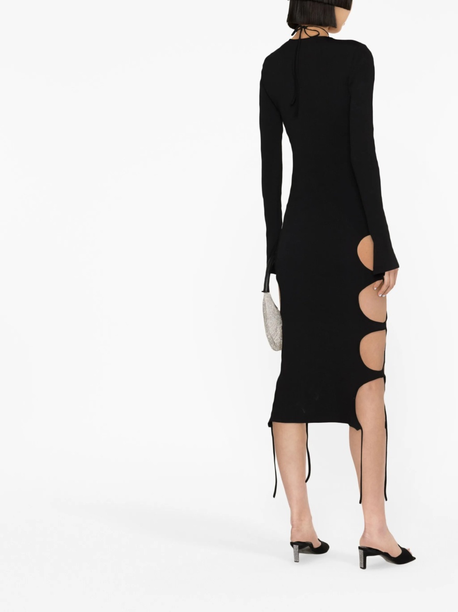 Rochie tricotata ANDREADAMO neagra - Img 3