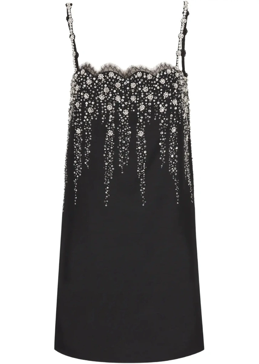 Rochie Valentino Garavani neagra din crep - Img 7