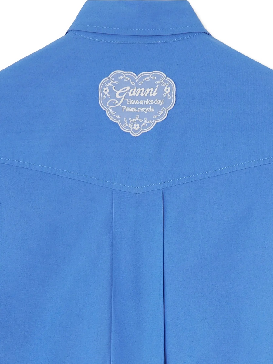 Rochii Cotton Shirt Dress with balloon skirt - Img 7