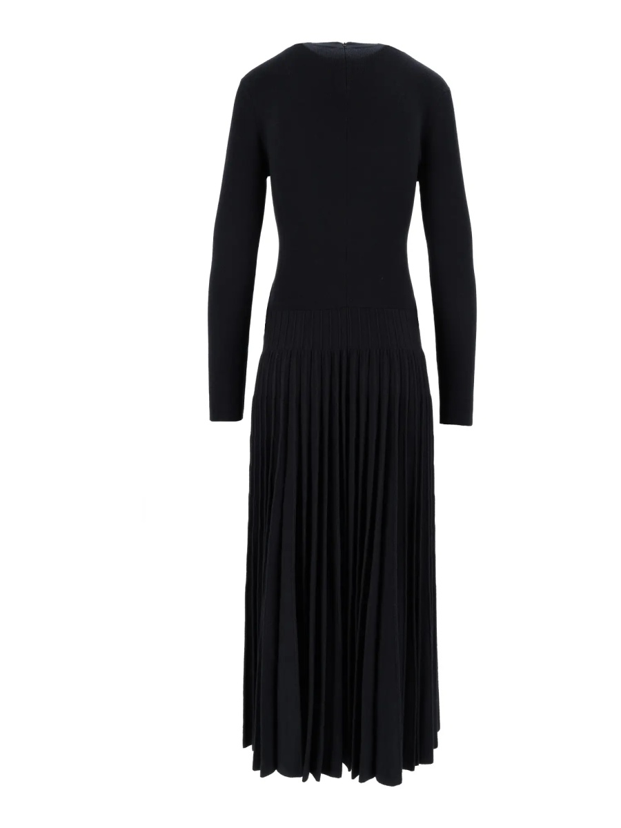 Rochii COTTON WOOL KNIT DRESS WITH PLEATED SKIRT - Img 2
