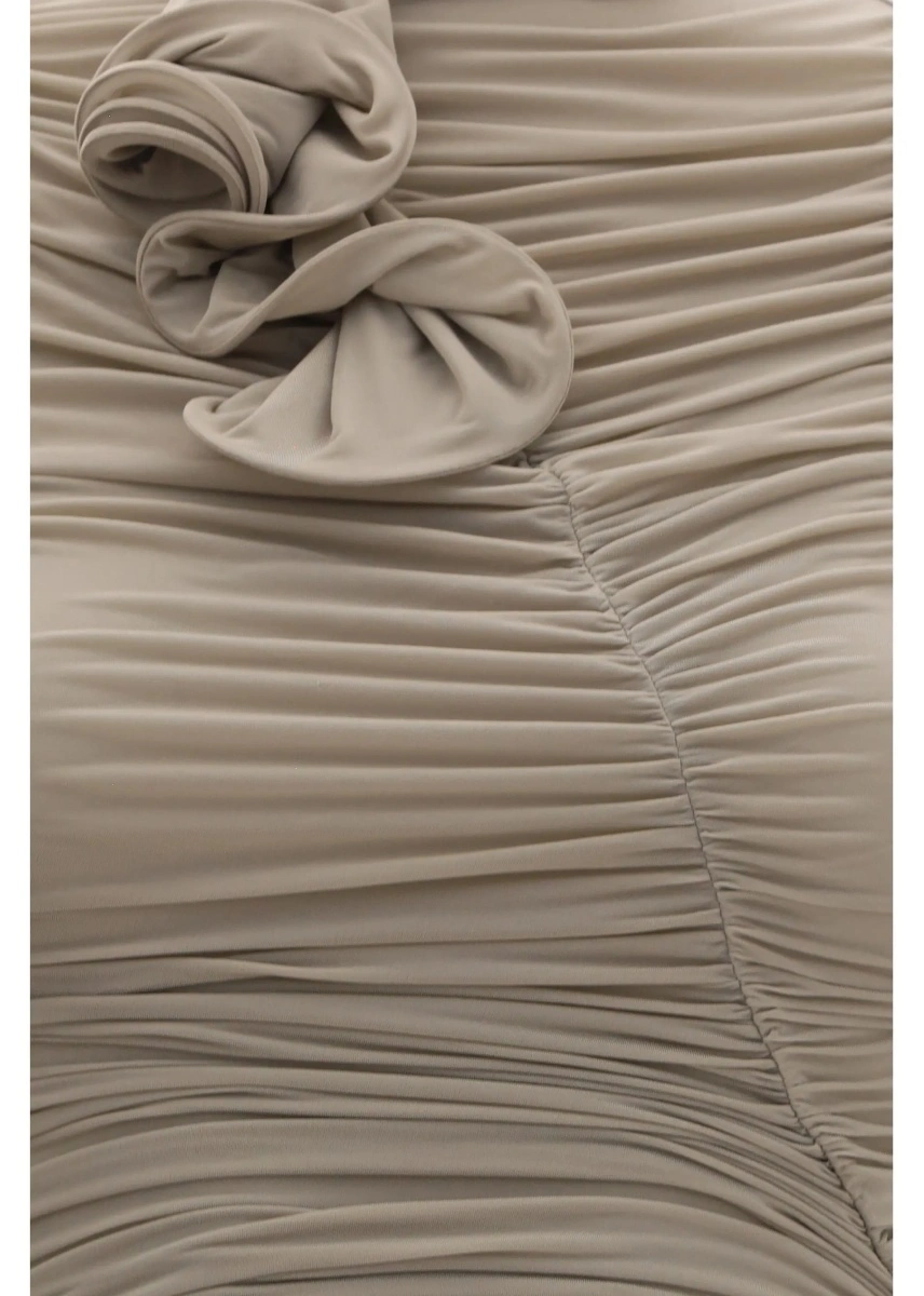 Rochii Draped high-neck Dress - Img 3