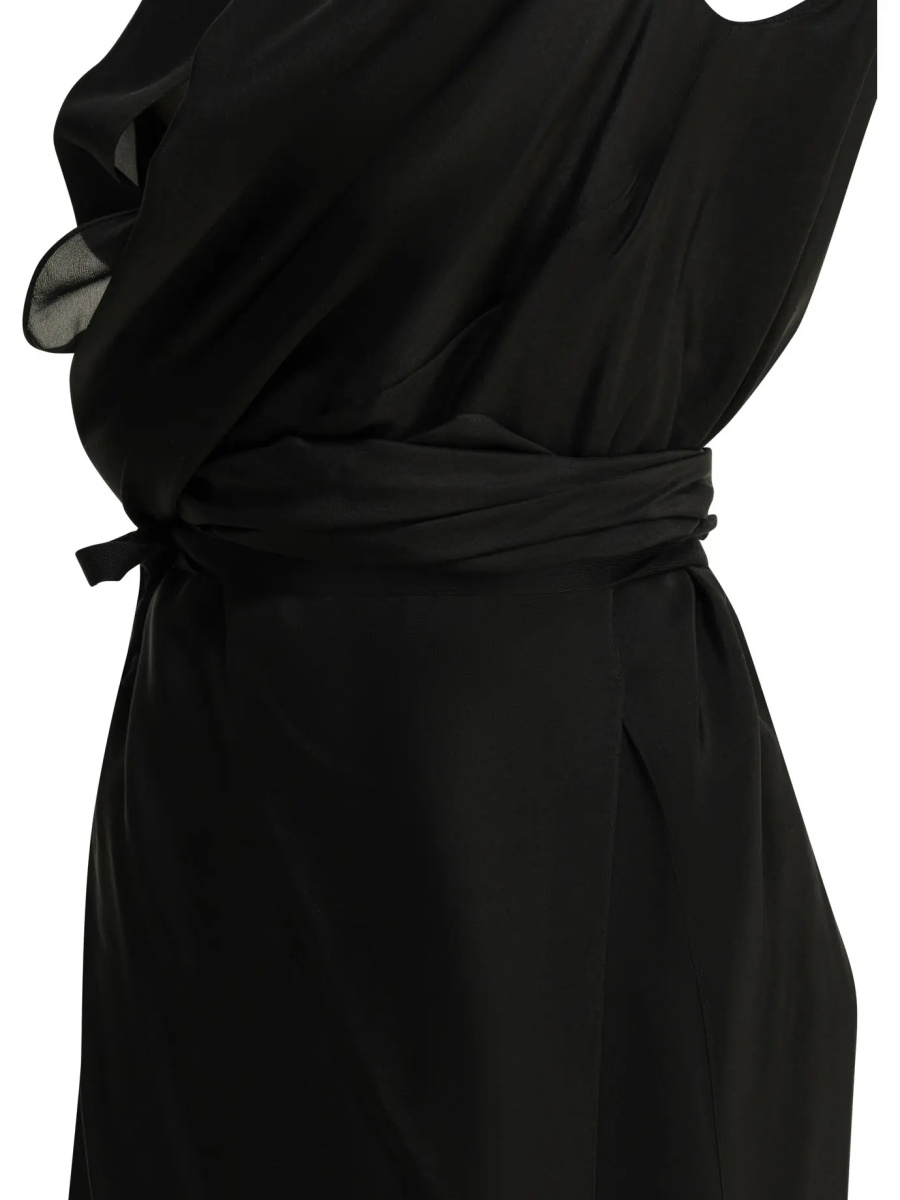 Rochii Draped silk midi dress - Img 4