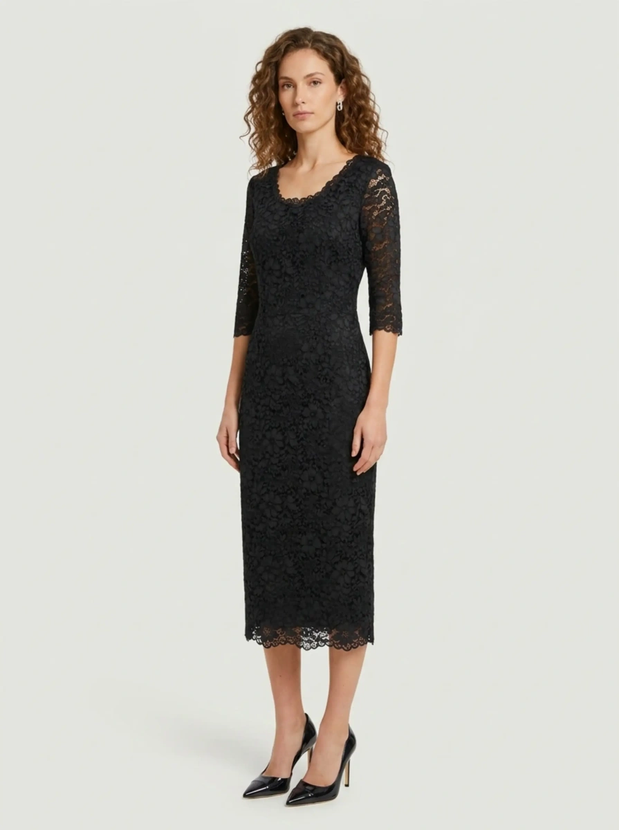 Rochii Lace Midi Sheath Dress - Img 2