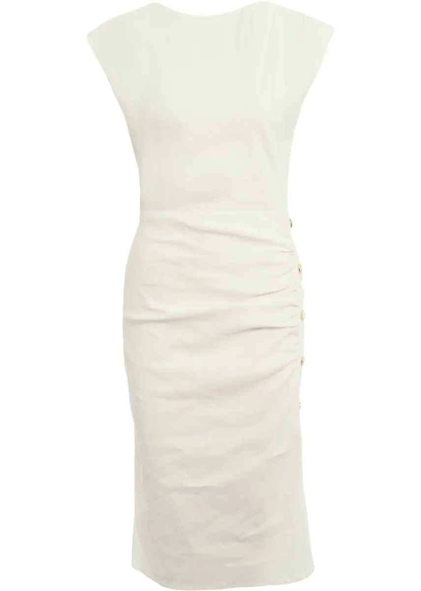 Rochii Linen blend midi dress 'Alissa' - Img 2