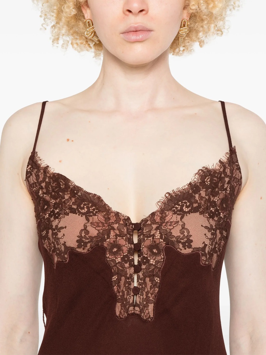 Rochii Midi Dress With Lace Inserts - Img 5