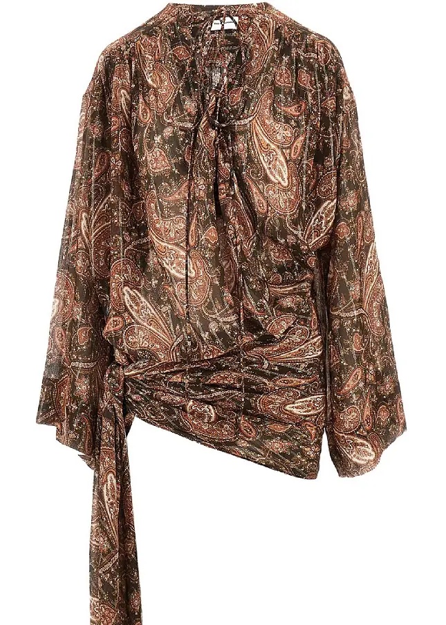 Rochii Paisley georgette 'Indira' mini dress - Img 2