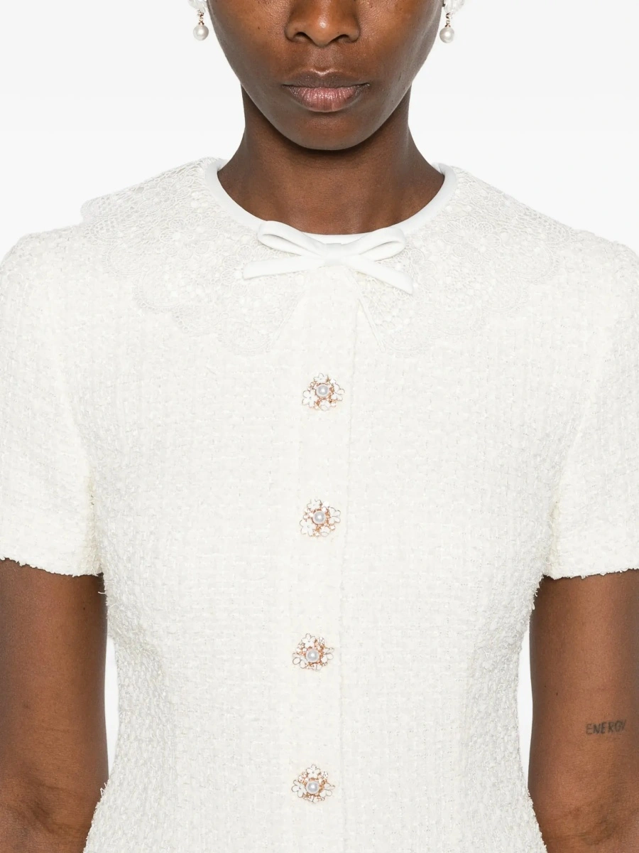 Rochii Short dress with lace details - Img 8