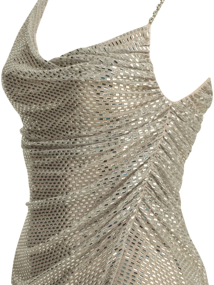 Rochii Short dress with rhinestones - Img 4