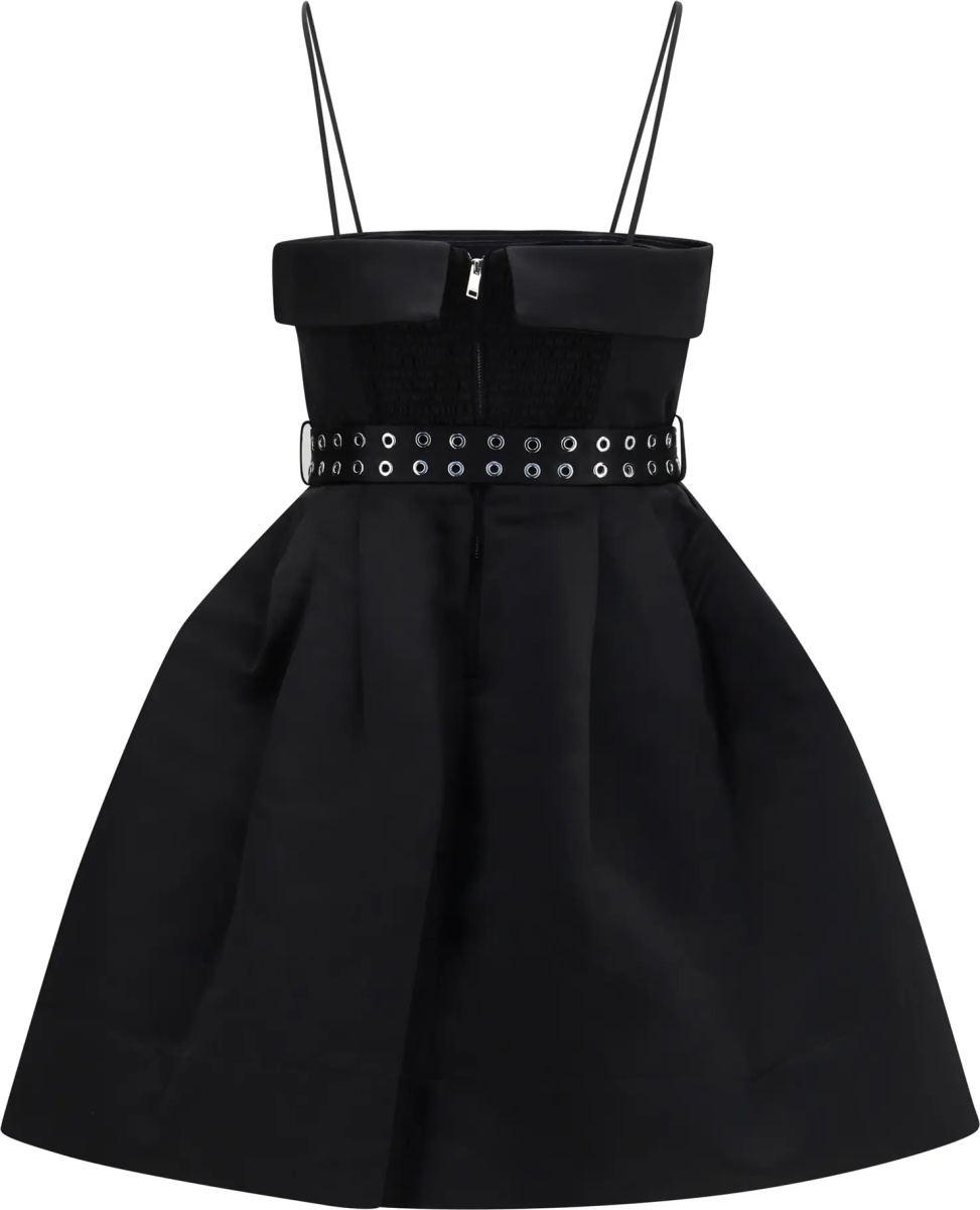 Rochii Short satin Dress with a full skirt - Img 2