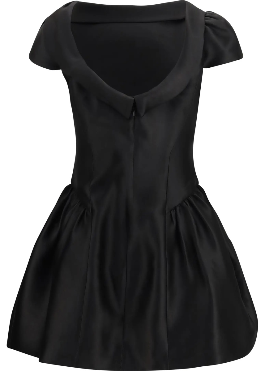 Rochii Short taffeta Dress with collar - Img 2