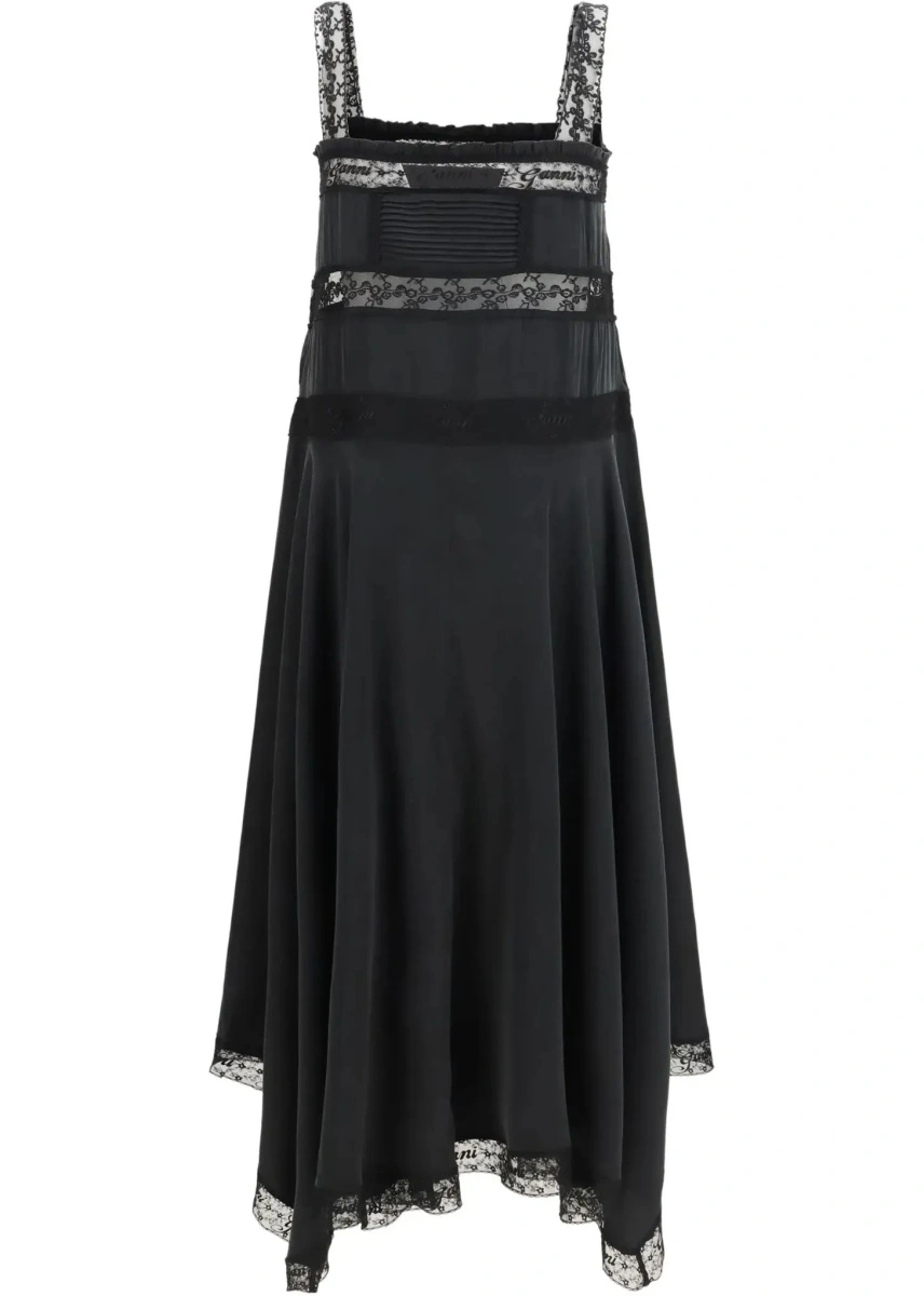 Rochii Silk maxi Dress with lace details - Img 4