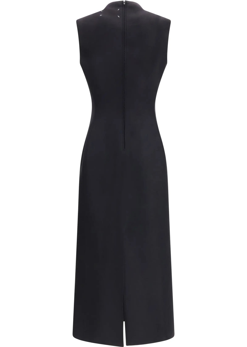 Rochii Sleeveless virgin wool midi Dress - Img 2