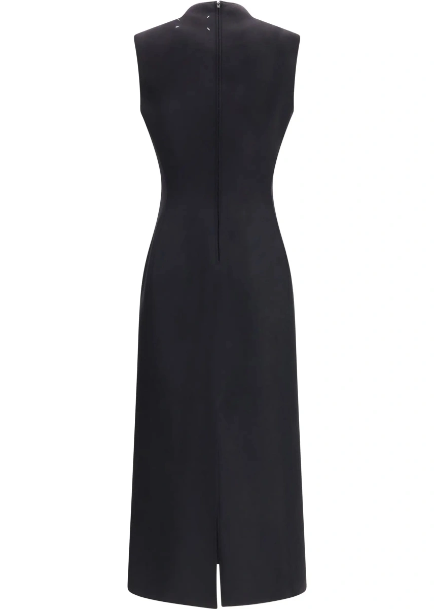Rochii Sleeveless virgin wool midi Dress - Img 2