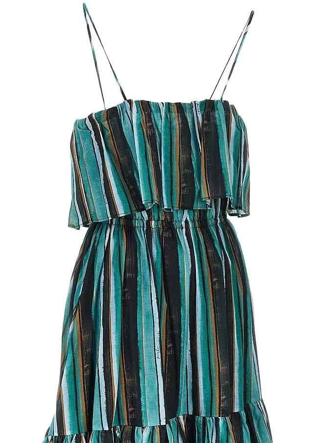 Rochii Striped print muslin maxi dress - Img 2