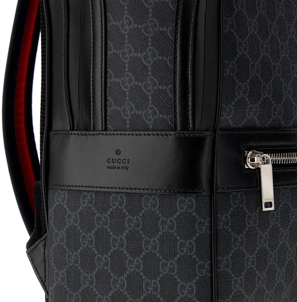 Rucsac GG Supreme fabric and leather backpack - Img 4