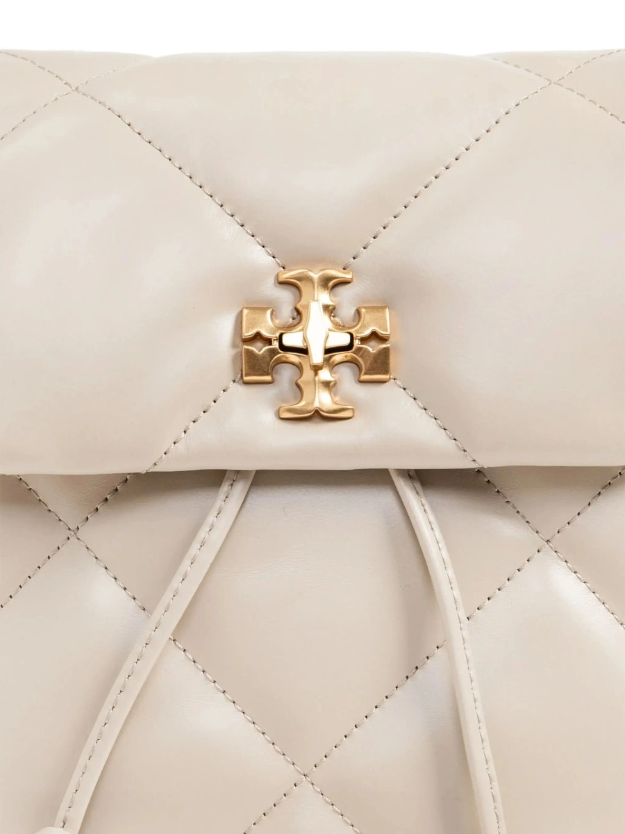 Rucsac Tory Burch bej din piele - Img 7