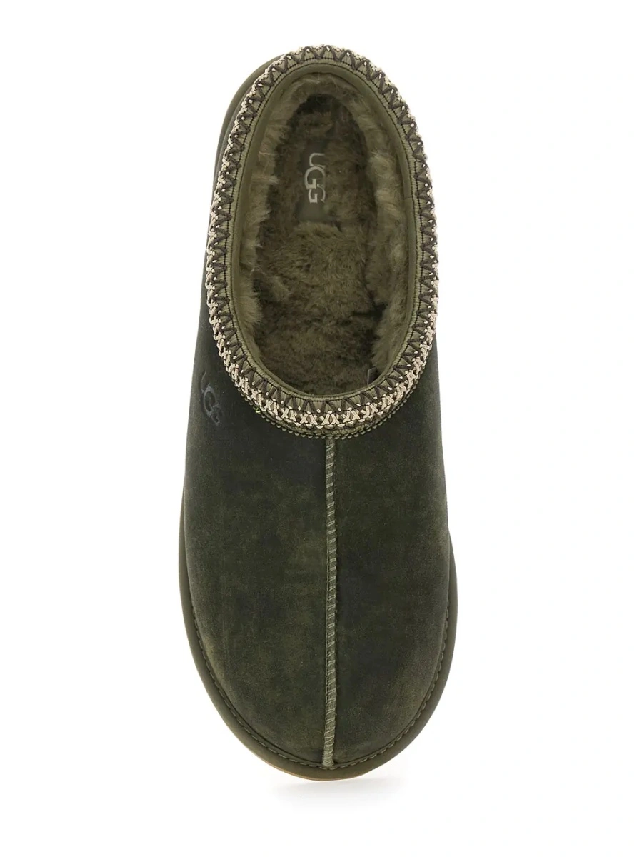 Saboti UGG 'Tasman' verzi din piele intoarsa si shearling - Img 4