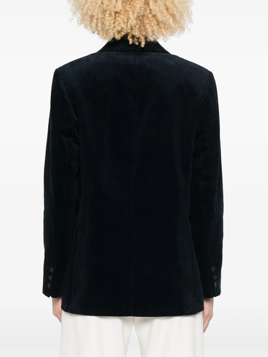 Sacou A.P.C. albastru din bumbac - Img 4