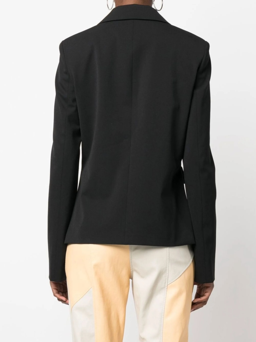 Sacou AMBUSH negru din polyester si lana - Img 4