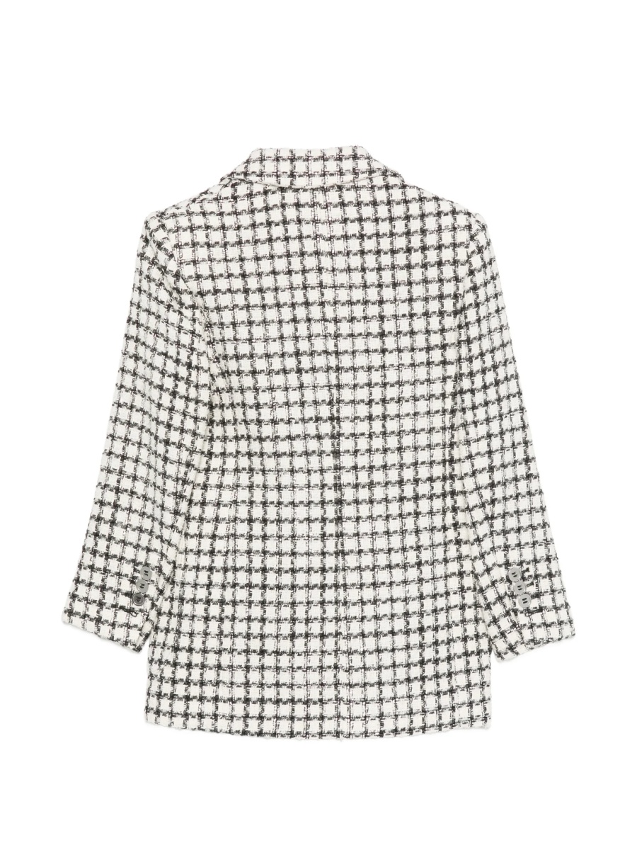 Sacou Balmain alb din material textil si lana - Img 2