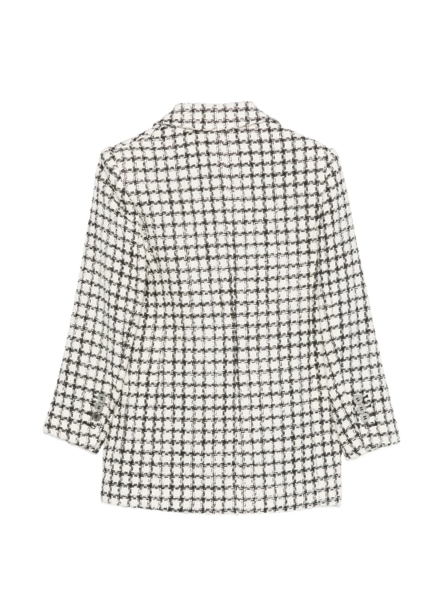 Sacou Balmain alb din material textil si lana - Img 2