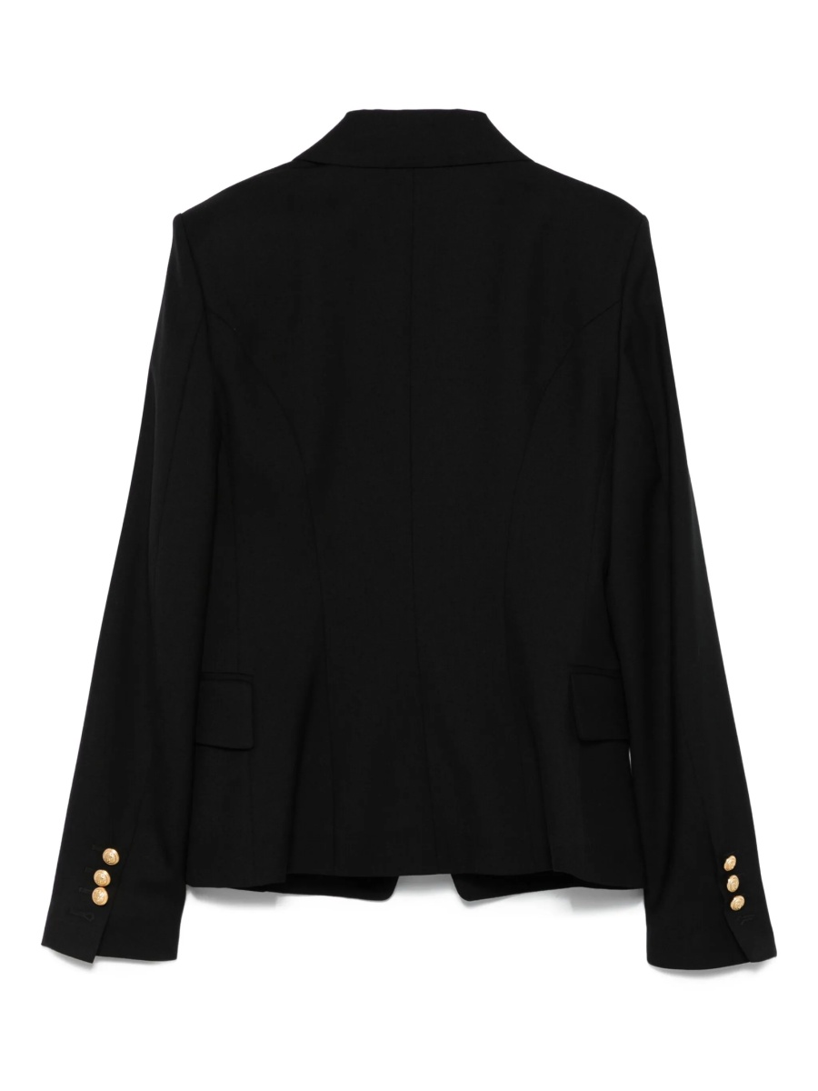 Sacou Balmain negru din elastan si lana - Img 2