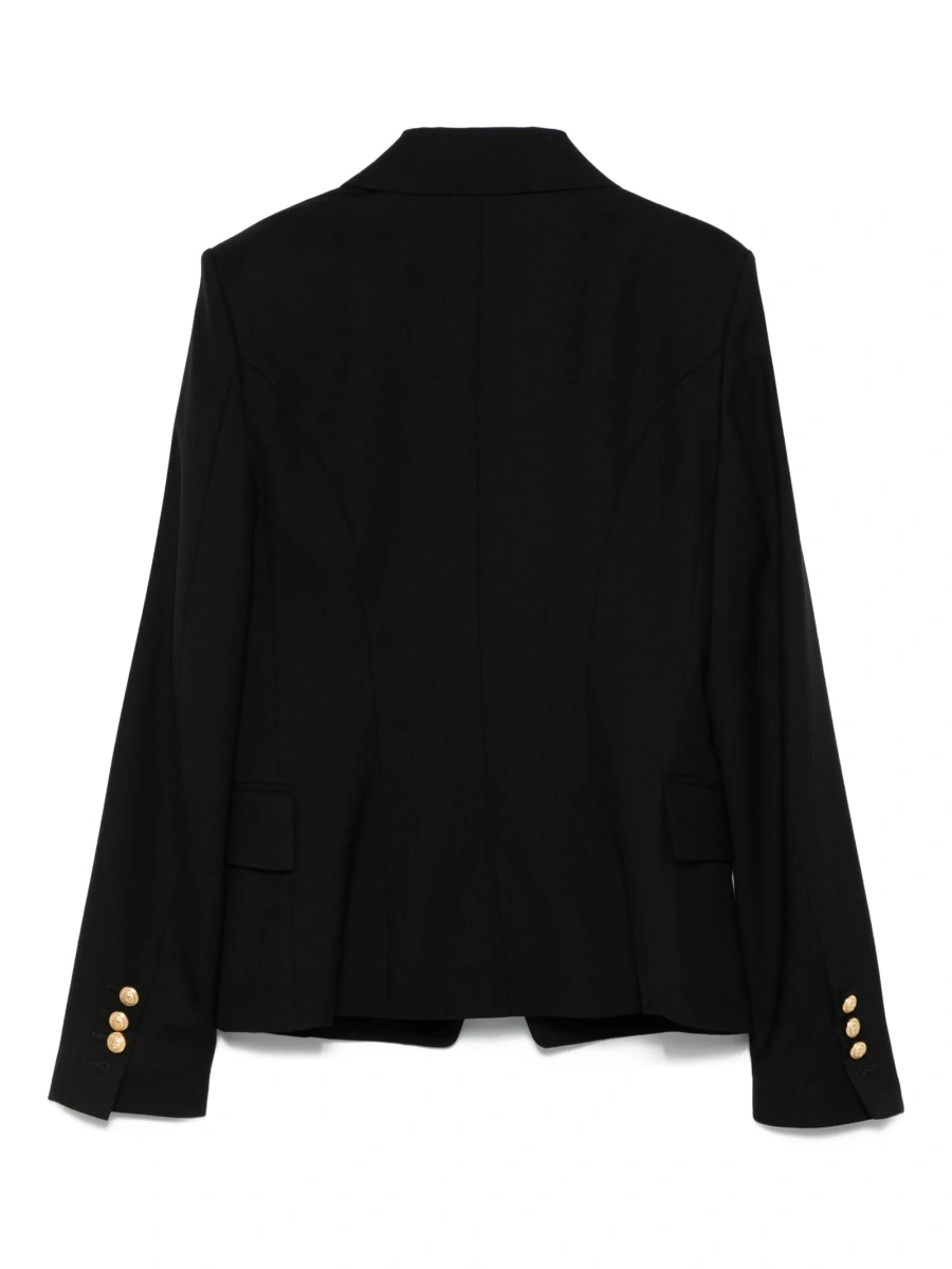 Sacou Balmain negru din elastan si lana - Img 2