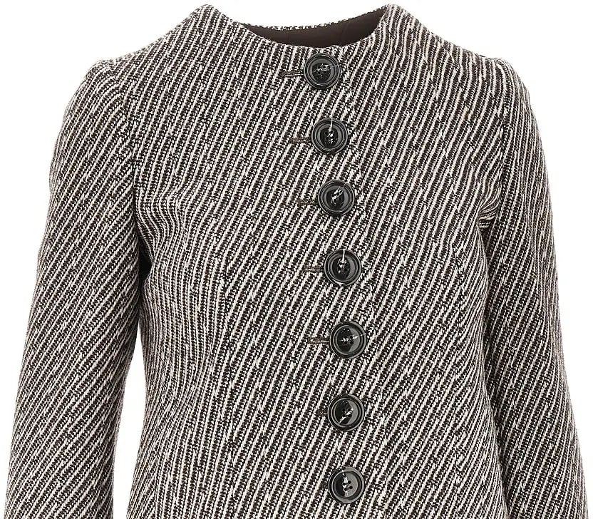 Sacou Diagonal striped wool-blend jacket - Img 2