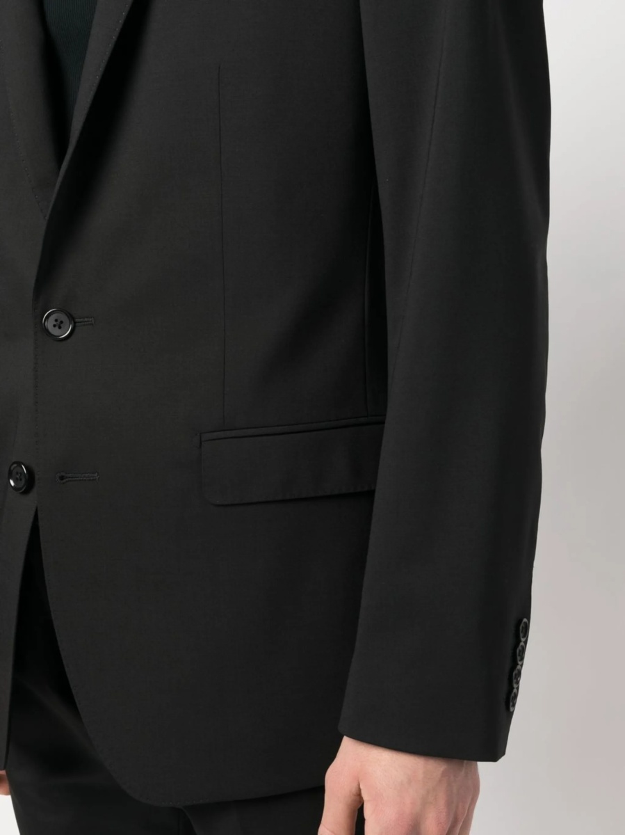 Sacou Dolce &amp; Gabbana DG Essentials negru din spandex/elastan si lana - Img 5
