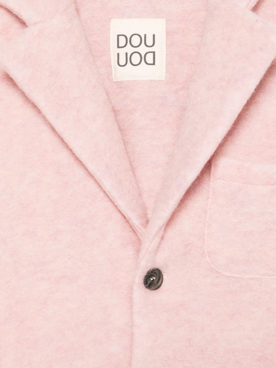 Sacou Dou-Uod roz din lana si polyester - Img 3